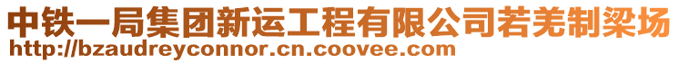 中鐵一局集團新運工程有限公司若羌制梁場