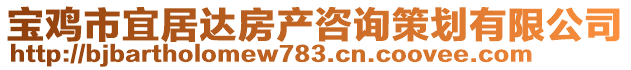 寶雞市宜居達房產咨詢策劃有限公司