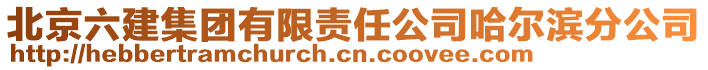 北京六建集團有限責任公司哈爾濱分公司