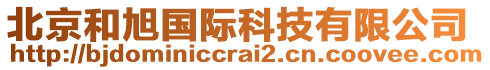 北京和旭國(guó)際科技有限公司