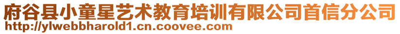 府谷縣小童星藝術(shù)教育培訓(xùn)有限公司首信分公司