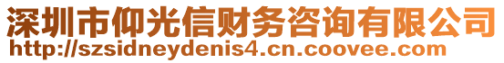 深圳市仰光信財(cái)務(wù)咨詢有限公司