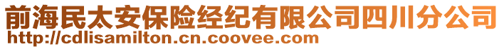 前海民太安保險經(jīng)紀有限公司四川分公司