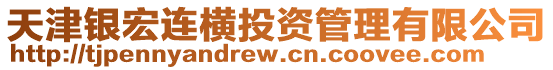天津銀宏連橫投資管理有限公司