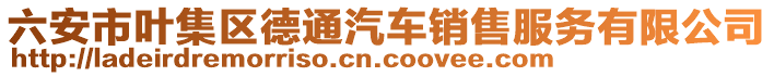 六安市葉集區(qū)德通汽車銷售服務(wù)有限公司