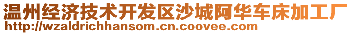 溫州經(jīng)濟技術開發(fā)區(qū)沙城阿華車床加工廠