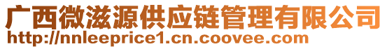 廣西微滋源供應(yīng)鏈管理有限公司