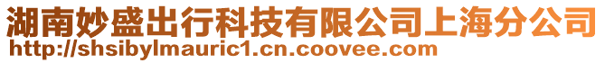 湖南妙盛出行科技有限公司上海分公司