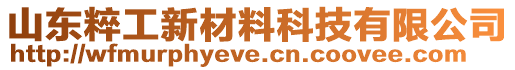 山東粹工新材料科技有限公司