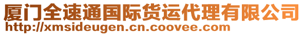 厦门全速通国际货运代理有限公司