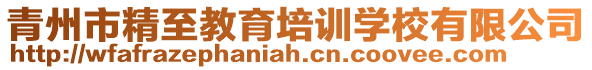 青州市精至教育培訓學校有限公司