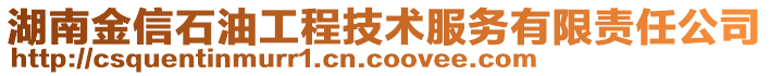 湖南金信石油工程技術服務有限責任公司