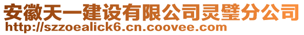 安徽天一建設(shè)有限公司靈璧分公司