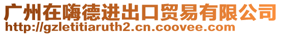 廣州在嗨德進(jìn)出口貿(mào)易有限公司