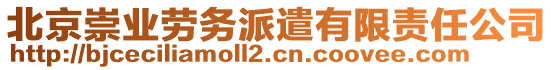 北京崇業(yè)勞務(wù)派遣有限責(zé)任公司