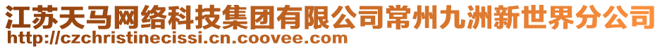 江蘇天馬網(wǎng)絡(luò)科技集團(tuán)有限公司常州九洲新世界分公司