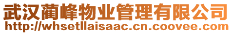 武漢藺峰物業(yè)管理有限公司