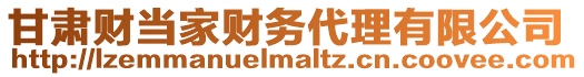 甘肅財當家財務代理有限公司