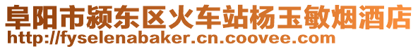 阜陽市潁東區(qū)火車站楊玉敏煙酒店