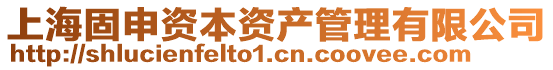 上海固申資本資產(chǎn)管理有限公司