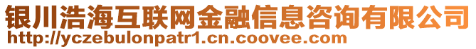 銀川浩海互聯(lián)網(wǎng)金融信息咨詢有限公司