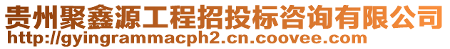 貴州聚鑫源工程招投標(biāo)咨詢有限公司