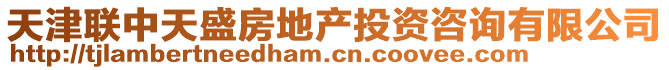 天津聯(lián)中天盛房地產(chǎn)投資咨詢有限公司