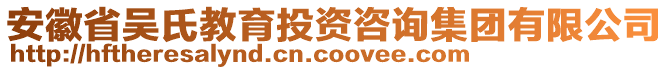 安徽省吳氏教育投資咨詢集團(tuán)有限公司