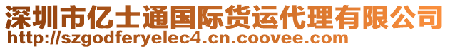 深圳市億士通國際貨運代理有限公司