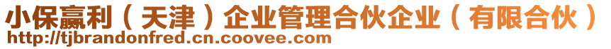 小保贏利(天津)企業管理合伙企業(有限合伙)