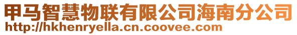 甲馬智慧物聯(lián)有限公司海南分公司