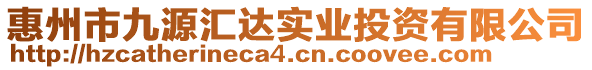 惠州市九源匯達實業(yè)投資有限公司