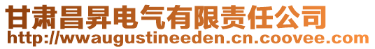 甘肅昌昇電氣有限責任公司