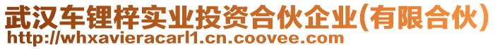 武漢車鋰梓實(shí)業(yè)投資合伙企業(yè)(有限合伙)