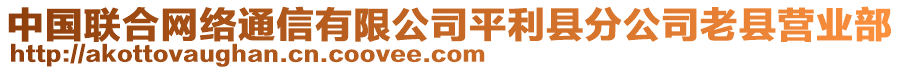 中國聯合網絡通信有限公司平利縣分公司老縣營業部