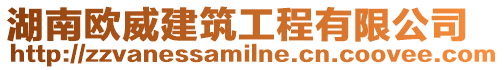 湖南歐威建筑工程有限公司