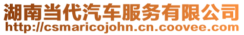 湖南當代汽車服務有限公司
