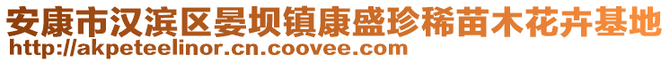 安康市漢濱區(qū)晏壩鎮(zhèn)康盛珍稀苗木花卉基地