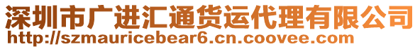 深圳市廣進(jìn)匯通貨運(yùn)代理有限公司