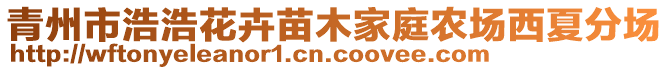 青州市浩浩花卉苗木家庭農(nóng)場西夏分場