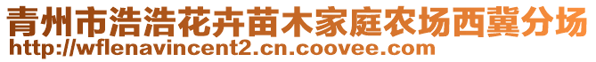 青州市浩浩花卉苗木家庭農(nóng)場西冀分場