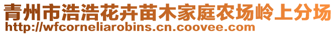 青州市浩浩花卉苗木家庭農(nóng)場(chǎng)嶺上分場(chǎng)