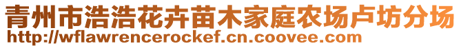 青州市浩浩花卉苗木家庭農(nóng)場盧坊分場