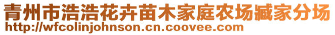 青州市浩浩花卉苗木家庭農(nóng)場臧家分場