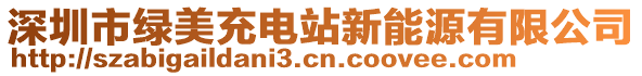 深圳市綠美充電站新能源有限公司