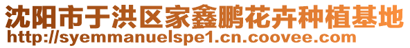 沈陽市于洪區(qū)家鑫鵬花卉種植基地