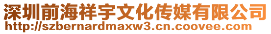 深圳前海祥宇文化傳媒有限公司