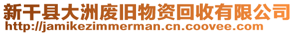 新干縣大洲廢舊物資回收有限公司