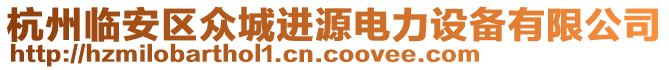 杭州臨安區(qū)眾城進(jìn)源電力設(shè)備有限公司