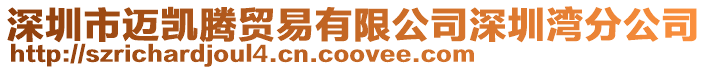 深圳市邁凱騰貿(mào)易有限公司深圳灣分公司